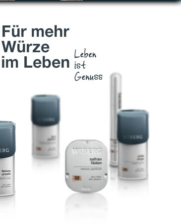 Wiberg at home in der Spice Box / more taste. more pleasure.