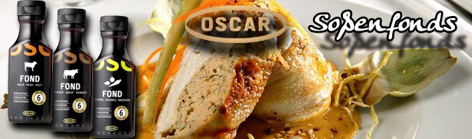 Fonds, Demi Glace, Saucen, Suppen von Oscar Oscar-Fonds sind die einzige Alternative geschmackvolle Gerichte herstellen zu können, ohne stundenlang Bouillon reduzieren zu müssen. | www.gourmet-versand.com Fonds, Demi Glace, Saucen, Suppen von Oscar Oscar-Fonds sind die einzige Alternative geschmackvolle Gerichte herstellen zu können, ohne stundenlang Bouillon reduzieren zu müssen. | www.gourmet-versand.com