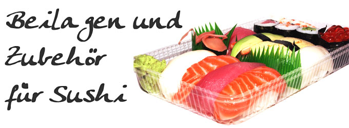 Beilagen und Zubehör für Sushi | www.gourmet-versand.com Beilagen und Zubehör für Sushi | www.gourmet-versand.com
