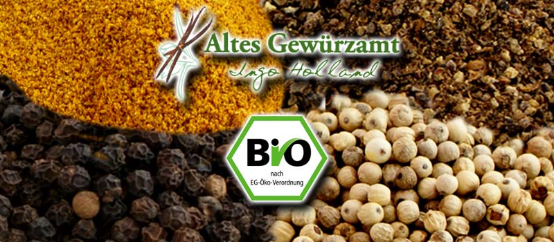 BIO - Gew�rze und Gew�rzmischungen von Ingo Holland - Altes Gew�rzamt Auserlesene Gew�rze und Gew�rzmmischungen von Ingo Holland in BIO-Qualit�t. | www.gourmet-versand.com