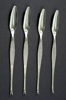 Gourmet-Versand.com  GT-005 4 Hummergabeln GLOBAL Stueck Schachtel