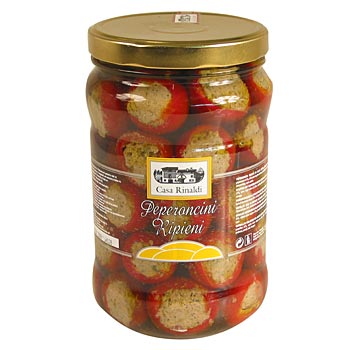Eingelegte gef�llte Peperoncini mit Thunfischcreme von Casa Rinaldi - 1,5 kg - Glas - www.gourmet-versand.com