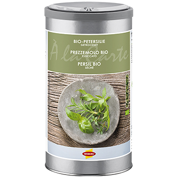 Wiberg Bio-Petersilie getrocknet, geschnitten, BIO-zertifiziert - 120 g - Aroma-Tresor - www.gourmet-versand.com
