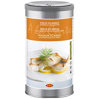 Wiberg Fisch Scandis Gew�rzsalz mit Kr�utern - 750 g - Aroma-Tresor - www.gourmet-versand.com