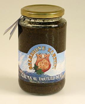 Tr�ffelsauce mit Sommertr�ffeln & Wintertr�ffeln, Crema al Tartufo Nero - 500 g - Glas - www.gourmet-versand.com
