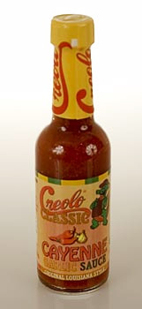 Creolo-Sauce Cayenne-Knoblauch (Garlic) - 170 g - Flasche - www.gourmet-versand.com