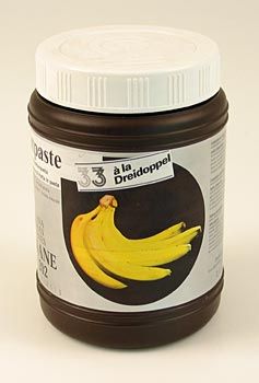 Bananen Paste, von Dreidoppel, No. 202 - 1 kg - Pe-dose - www.gourmet-versand.com