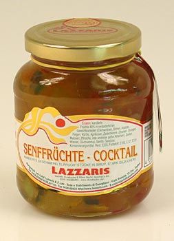 Senf-Fr�chte, gew�rfelt - 500 g - Glas - www.gourmet-versand.com