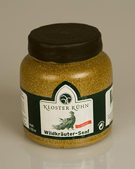 Kloster R�hn Wildkr�utersenf im Steinkrug - 270 g - Steinkrug - www.gourmet-versand.com