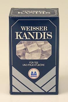 Wei�er Kandis, St�cke - 500 g - Karton - www.gourmet-versand.com