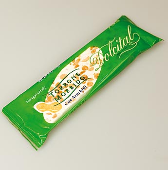 Italienische Torrone mit Erdn�ssen, weiche Karamelriegel - 100 g - Vakuum - www.gourmet-versand.com
