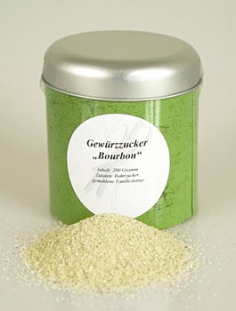 Gew�rzzucker Bourbon, Altes Gew�rzamt - Ingo Holland - 200 g - Dose - www.gourmet-versand.com