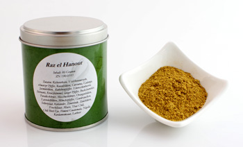 Raz el Hanout - Cous-Cous Gew�rz, Altes Gew�rzamt, Ingo Holland - 80 g - Dose - www.gourmet-versand.com