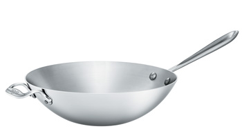 ALL-CLAD - Wok-Pfanne, 2,0 l, 25,4 cm �, STAINLESS� (Edelstahl) - 2,0 l / 25,4 cm � - Karton - www.gourmet-versand.com