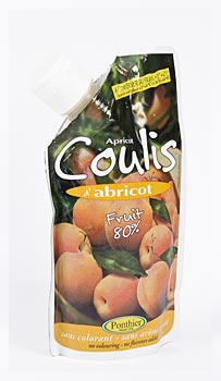Coulis Aprikose Sauce, (20% Zucker) von Ponthier - 250 g - Beutel - www.gourmet-versand.com