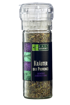 Gourmet-Gew�rzm�hle Kr�uter der Provence, Easy Gourmet - 20 g - M�hle - www.gourmet-versand.com