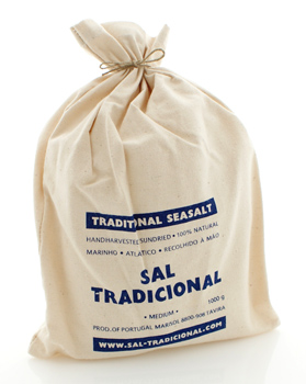 Marisol�, Sal Tradicional, mittel, wei�, feucht, CERTIPLANET-zertifiziert - 1 kg - Stoffsack - www.gourmet-versand.com