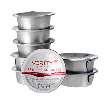 VERITY 30 Fruity Hagebutte (Hagebuttentee), fl�ssiges Teekonzentrat in Portionskapseln - 12 x 5,7 ml - Dose - www.gourmet-versand.com