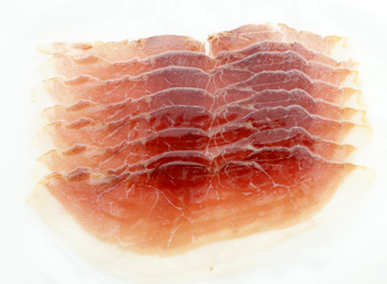 Duroc - Schinken, geräuchert und mit Meersalz gesalzen - ABSOLUTE RARITÄT - 100 g - Folie - www.gourmet-versand.com Duroc - Schinken, geräuchert und mit Meersalz gesalzen - ABSOLUTE RARITÄT - 100 g - Folie - www.gourmet-versand.com