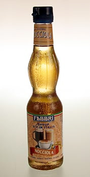 Fabbri - Haselnuss Sirup f�r Cafe - 390 ml - Flasche - www.gourmet-versand.com