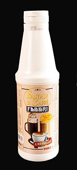 Fabbri - Karamel Sauce f�r Cafe Fantasy - 950 g - Flasche - www.gourmet-versand.com