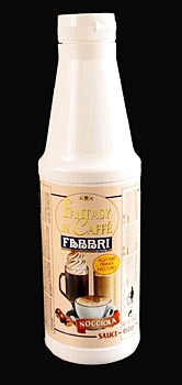 Fabbri - Haselnuss Sauce f�r Cafe Fantasy - 750 ml - Flasche - www.gourmet-versand.com