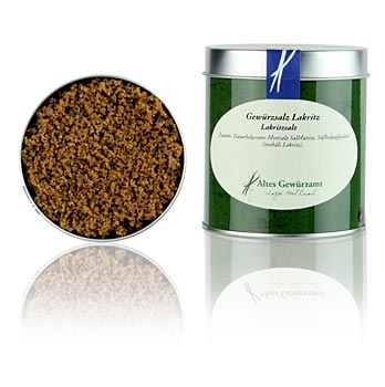 Gew�rzsalz mit Lakritz, Altes Gew�rzamt, Ingo Holland - 150 g - Glas - www.gourmet-versand.com