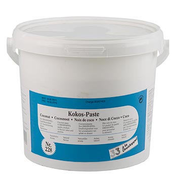Kokosnuss-Paste, von Dreidoppel - 5 kg - Pe-dose - www.gourmet-versand.com