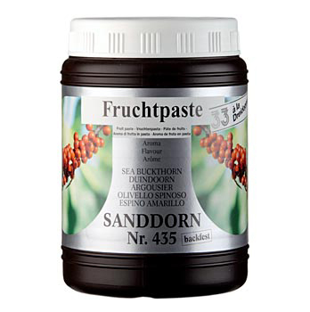 Sanddorn-Paste, von Dreidoppel, No.435 - 1 kg - Pe-dose - www.gourmet-versand.com