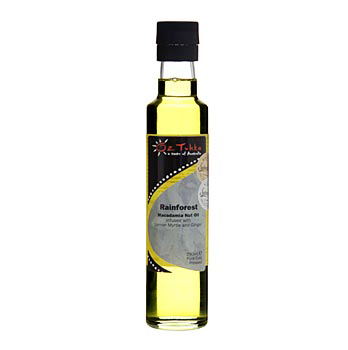 Macadamia�l Rainforest Blend, mit Ingwer und Zitronen-Myrte von Oz Tukka - 250 ml - Flasche - www.gourmet-versand.com