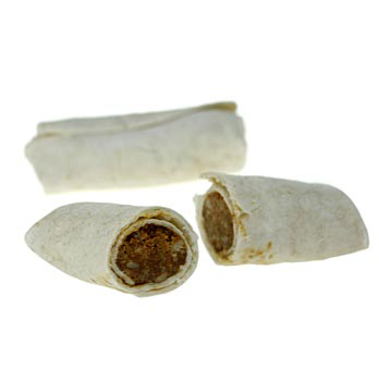 Burritos Mole, Weizentortillas mit Gefl�gel-Chili-Schokof�llung, a 80g - 40 St - Karton - www.gourmet-versand.com