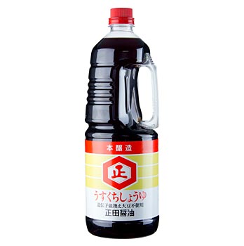 Soja-Sauce - Shoyu, Usukuchi, hell, mit Alkohol, genetisch ver�nd. Mais, Japan - 1,89 l - Kanister - www.gourmet-versand.com