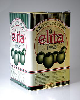 Gr�ne Oliven, ohne Kern, Mamuth - 10 kg - Kanister - www.gourmet-versand.com