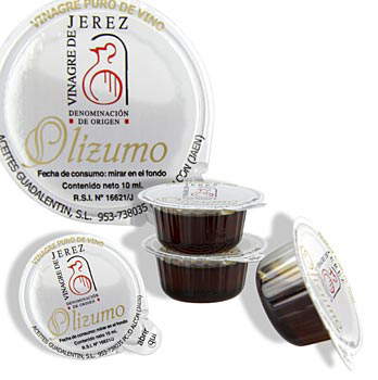Sherry-Essig, in Portionsbechern a 10ml, Aceites Guadalentin - 300 x 10 ml - Karton - www.gourmet-versand.com