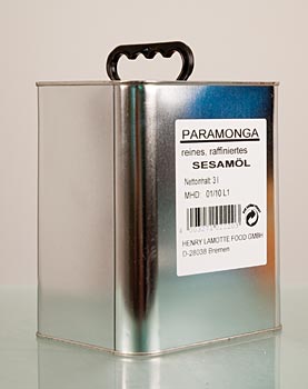 Reines Sesam�l, Asia - 3 l - Kanister - www.gourmet-versand.com