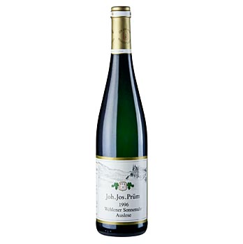 Riesling Auslese 'Wehlener Sonnenuhr', Goldkapsel, 1996er, 8% vol. von Johann Josef Pr�m - 0,75 l - Flasche - www.gourmet-versand.com
