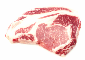 Duroc - Schwein Stielsteak, Fleisch, ideal zum Grillen, ohne Knochen - ABSOLUTE RARIT�T - 4x ca. 250 g - Folie - www.gourmet-versand.com