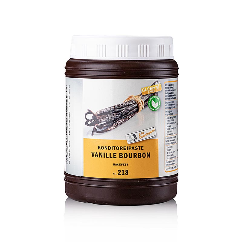Bourbon-Vanille Paste, Dreidoppel, No.218 - 1 kg - Pe-dose