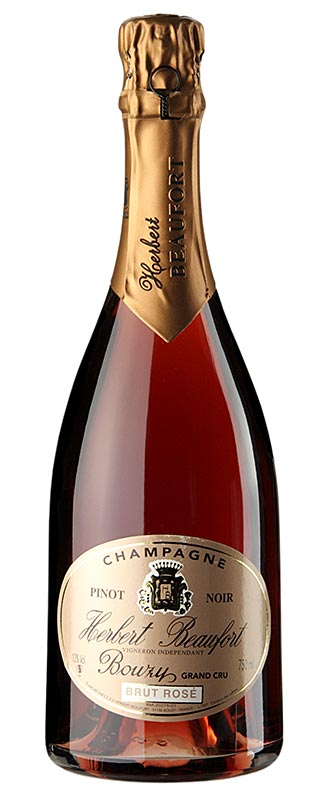 Champagner Herbert Beaufort Rose Grand Cru, brut, 12% vol. - 750 ml - Flasche