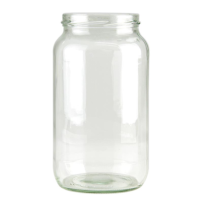 Glas, rund, 1062 ml, Ø 82mm Mündung, ohne Deckel - 1 Stück - Lose