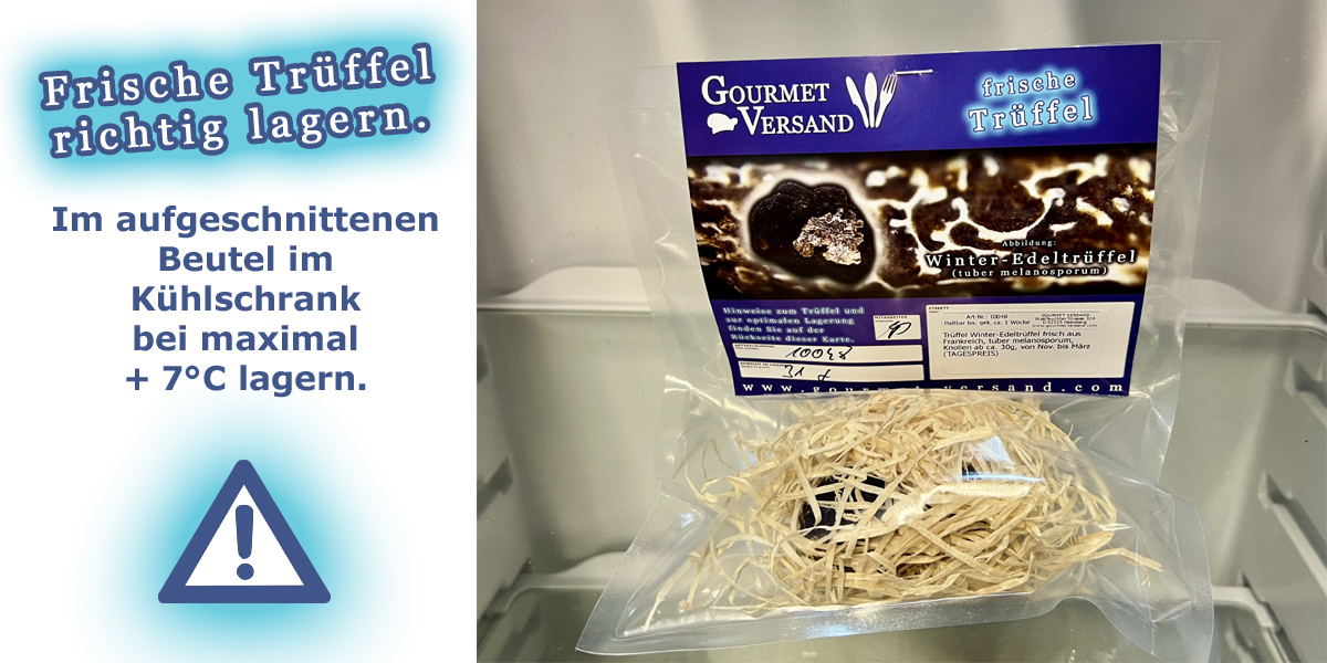 Opbevar friske troefler ordentligt.