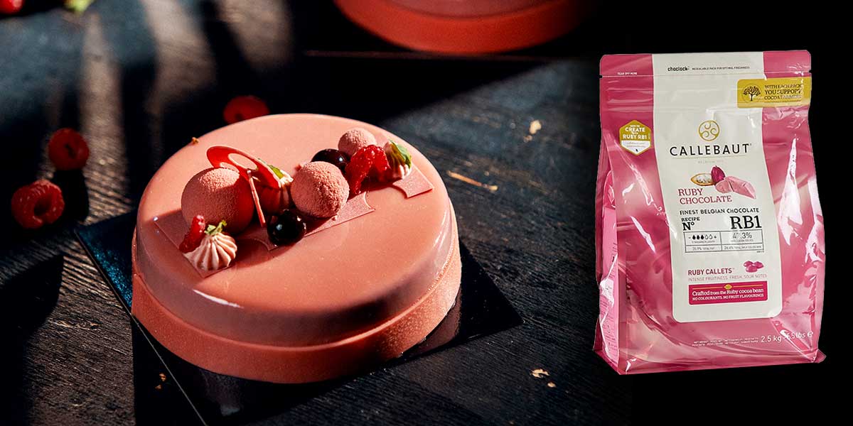 Ruby - rosa sjokolade fra Callebaut