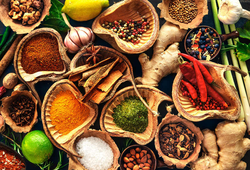 Spices and herbs, others Here you will find a variety of spices. The spices all have their own special quality.