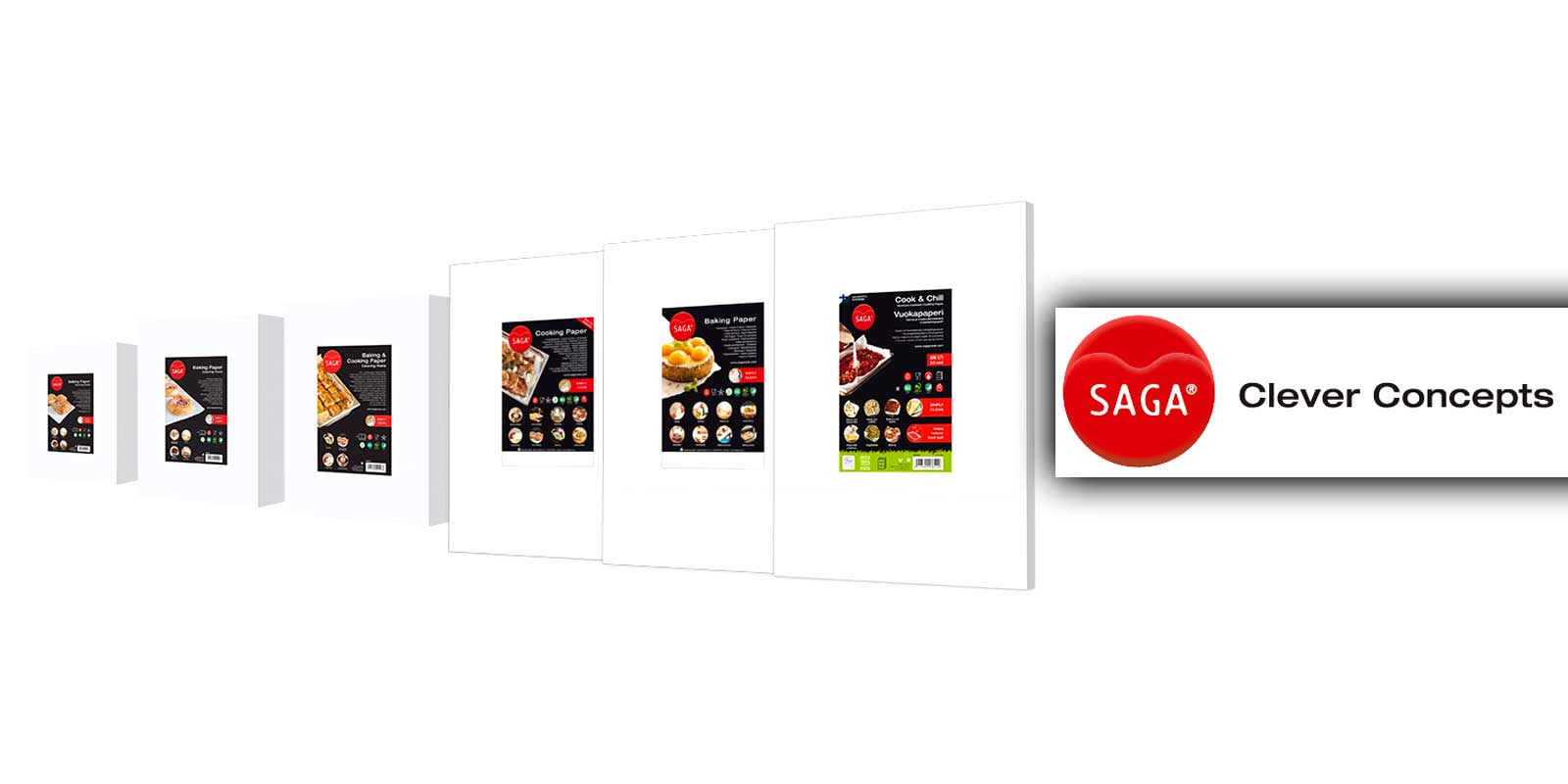 Saga products, cooking parchment, baking paper and foil SAGA Kochpergament stands for all the nice little things that we experience while preparing and enjoying a good meal. Our offering includes inspiring multi-purpose products for people who want to make tastier and healthier foods more creatively, easily and affordably than ever before.