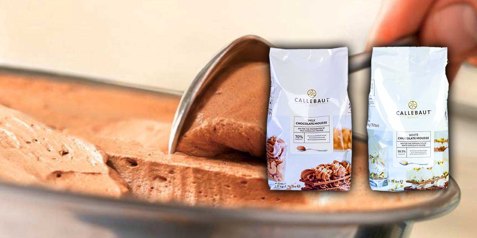 Mousse pulver och sprod fran Callebaut Callebaut vill forse varje konditor med fantastisk choklad och stotta dig i det du alskar mest - att gora underbara chokladlackerheter for dina kunder och vanner, det ar Callebauts mal. Allt borjade 1911 i en liten belgisk stad som heter Wieze.