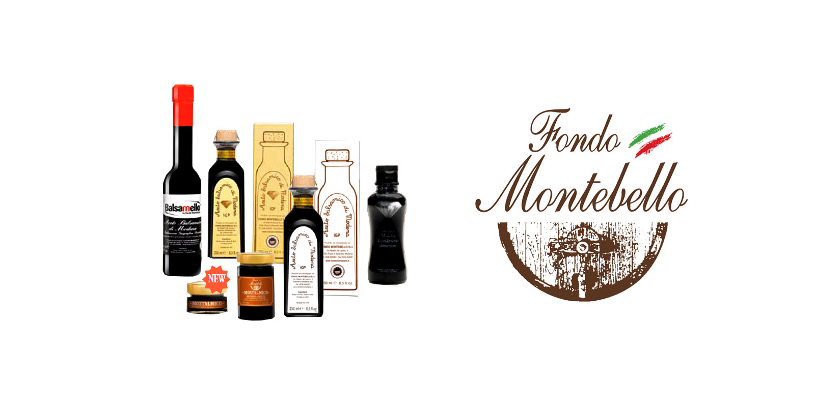 Aceto Balsamico Fondo Montebello Fondo Montebello gebruikt oude en traditionele productiemethoden om een uitstekende balsamicoazijn uit de Maranello-regio in Italie te produceren.