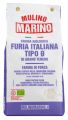 Soft wheat flour Manitoba, organic, from the stone mill, for pies, cakes and desserts, Mulino Marino - 1,000 g - pack