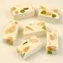 Torrone / Turron / Nougat met pinda`s, met hazelnoten, met amandelen, uit Italie of Spanje, etc.