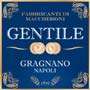 Pastificio Gentile Gragnano - 100% grano Italiano - Pates Gentile Le Pastificio Gentile propose des produits de tres haute qualite suivant les regles qui ont fait la renommee des Pasta di Gragnano, en ajoutant des elements qui rendent ses pates uniques : la variete de ble Senatore Cappilli, la methode de sechage naturel Cirillo et la transformation avec des moules en bronze permettent d`obtenir des pates qui cherche son egal. Qu`elles soient roulees, torsadees, etirees ou pressees, chaque format offre le gout caracteristique des veritables nouilles de ble dur, avec des surfaces rugueuses et une fermete durable ainsi que l`elasticite necessaire apres cuisson.