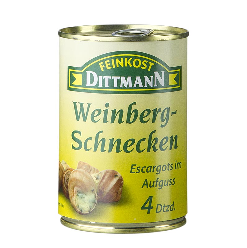 Weinberg Schnecken, groß, Dittmann, 400 g, 48 St, Dose